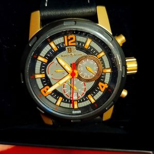 Men's Buech & Boilat Baracchi Sapphire Crystal Watch